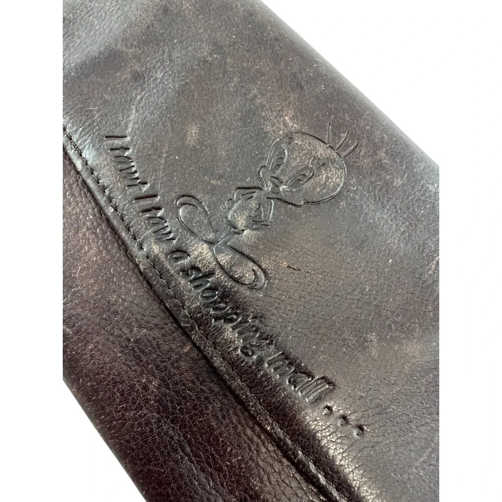 Vintage Looney Tunes Tweety Bird Leather Wallet